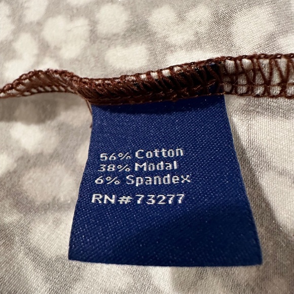 APT. 9 Cinch-Waist Fit & Flare Midi Dress Spandex Brown Animal Print Small - Picture 7 of 8